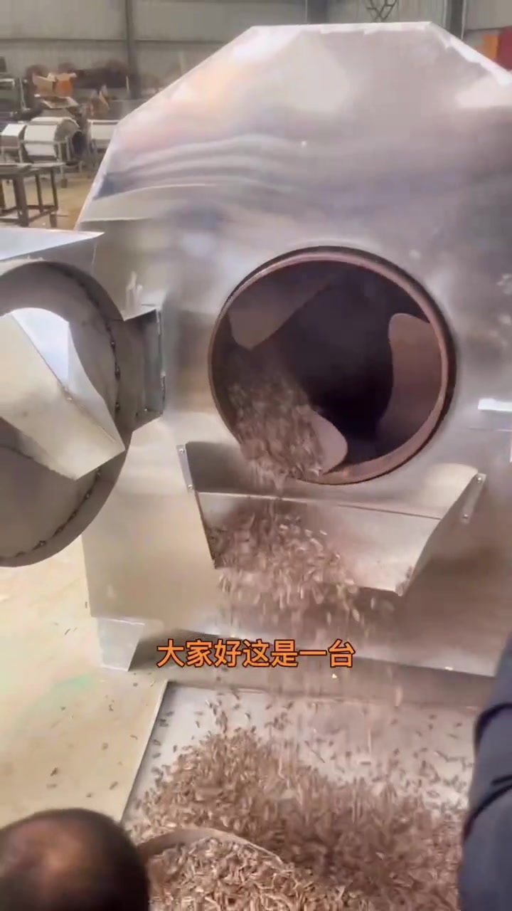 一锅可以炒300斤 滚筒式不锈钢电炒锅 不锈钢滚筒炒料机 不锈钢滚筒电炒籽机 油坊 炒货机