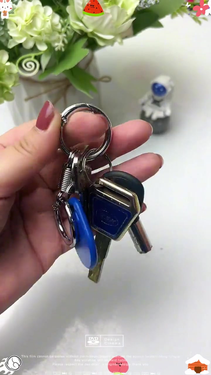 往往设计越简单越耐看,新款简约挂绳钥匙扣 汽车钥匙扣 钥匙扣挂件 汽车用品