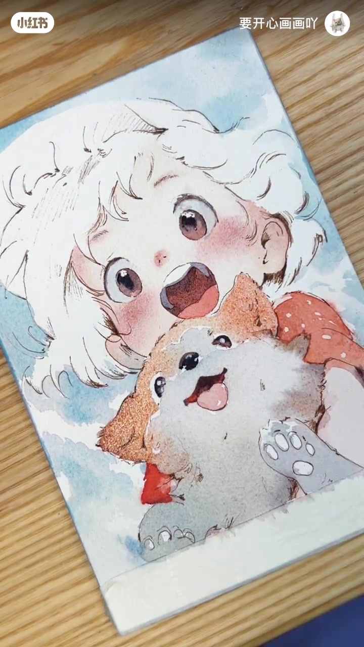 水彩|治愈系|绘画过程分享