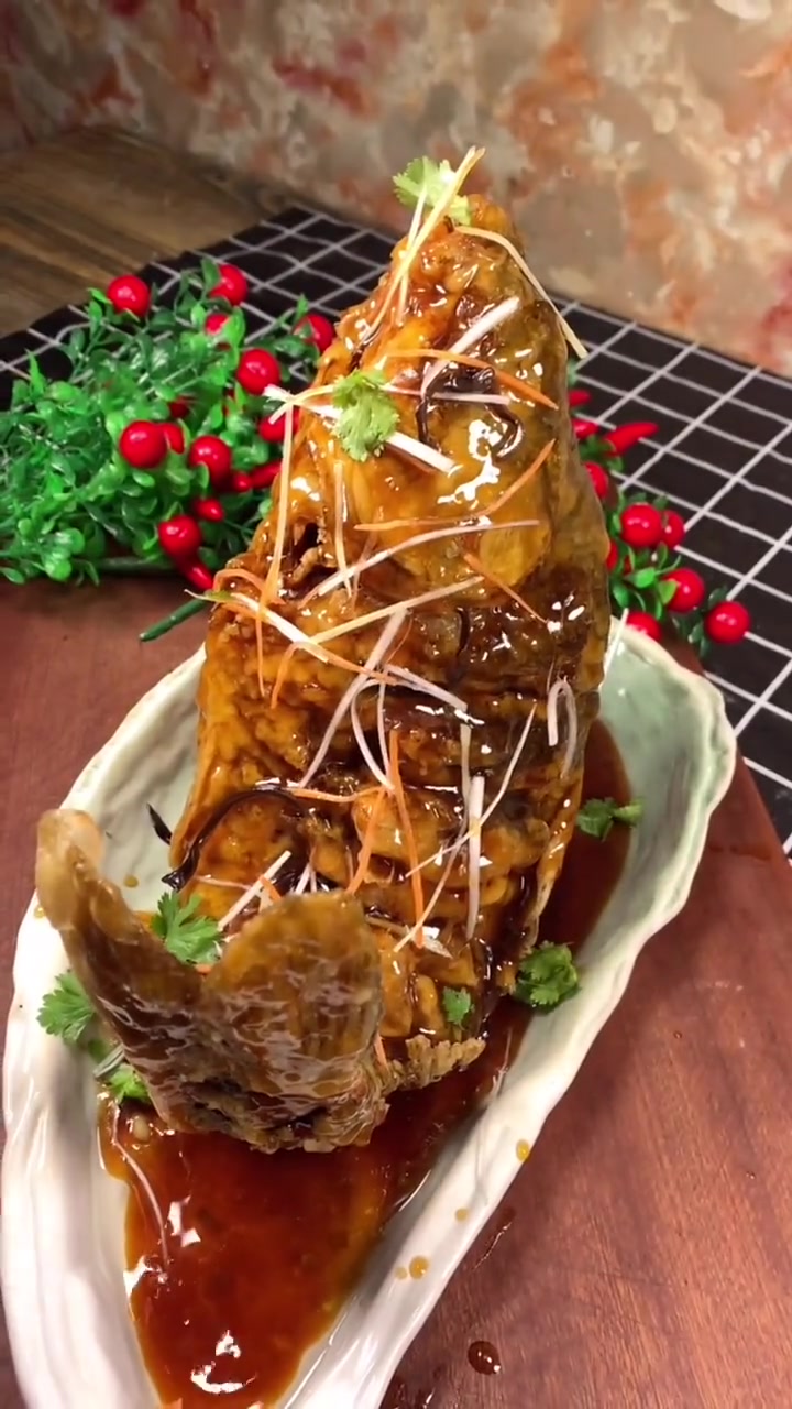 糖醋鲤鱼这样做!美食教程 糖醋鱼 浇汁鲤鱼 年夜饭菜单提前曝光了 鱼的花式做法