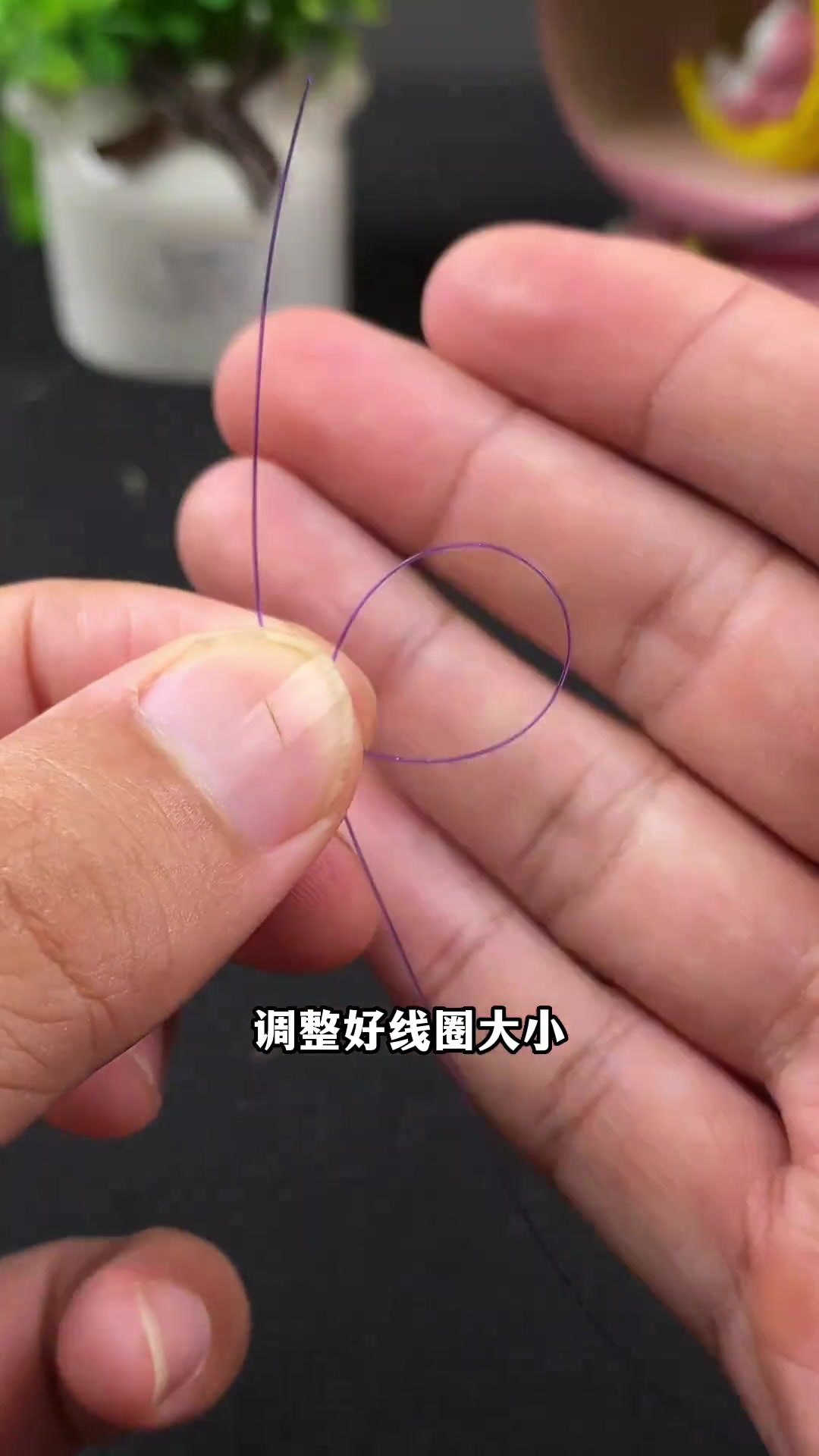 鱼线打结方法教学,主线这样连接八字环,拉力直接翻倍