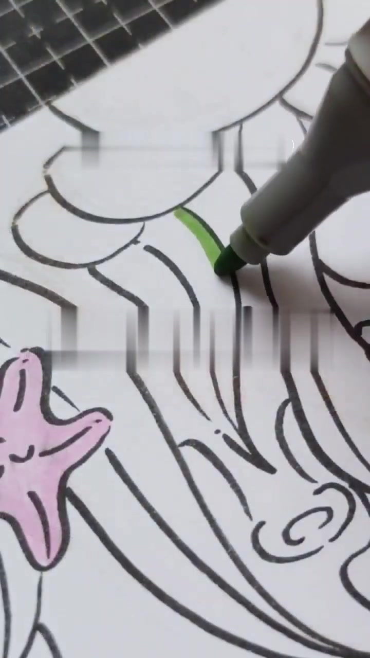 海底世界系列绘画儿童画素材