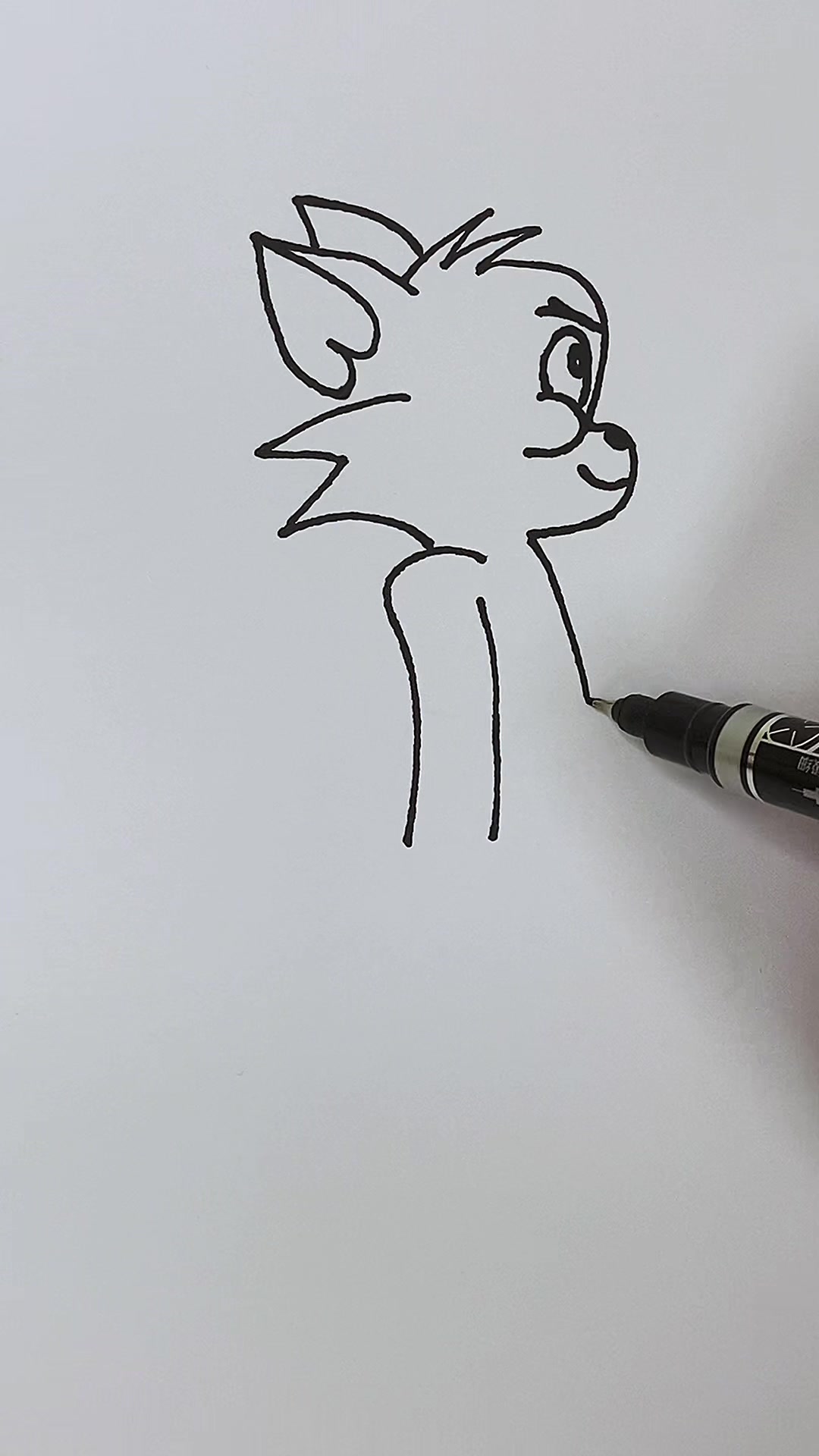 猫和老鼠简笔画教程