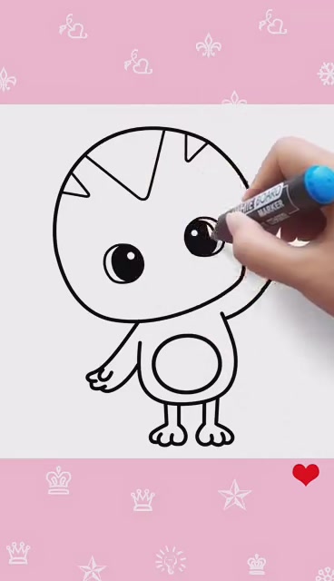 萌鸡小队~麦琪简笔画