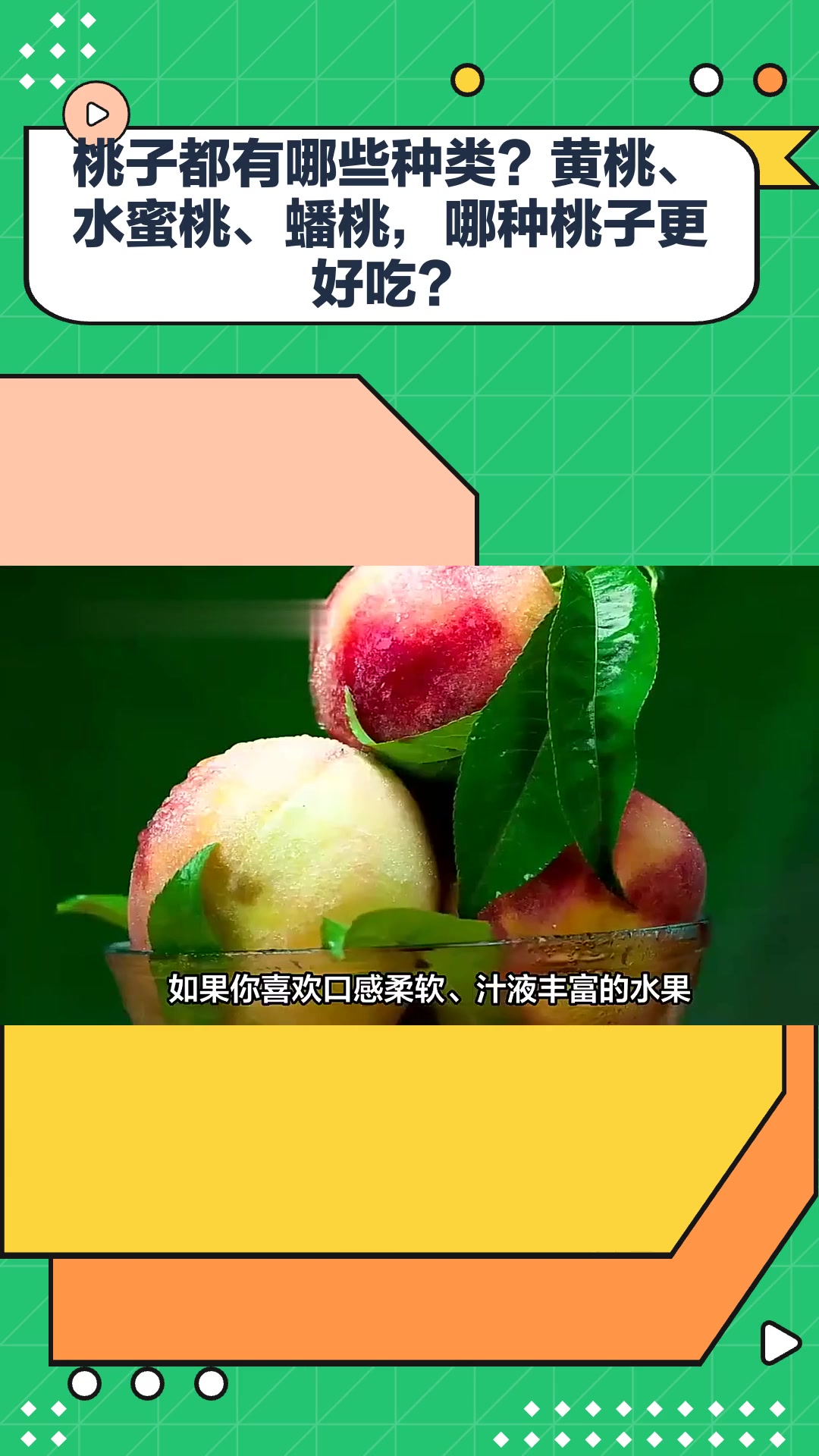 桃子都有哪些种类?黄桃、水蜜桃、蟠桃,哪种桃子更好吃?