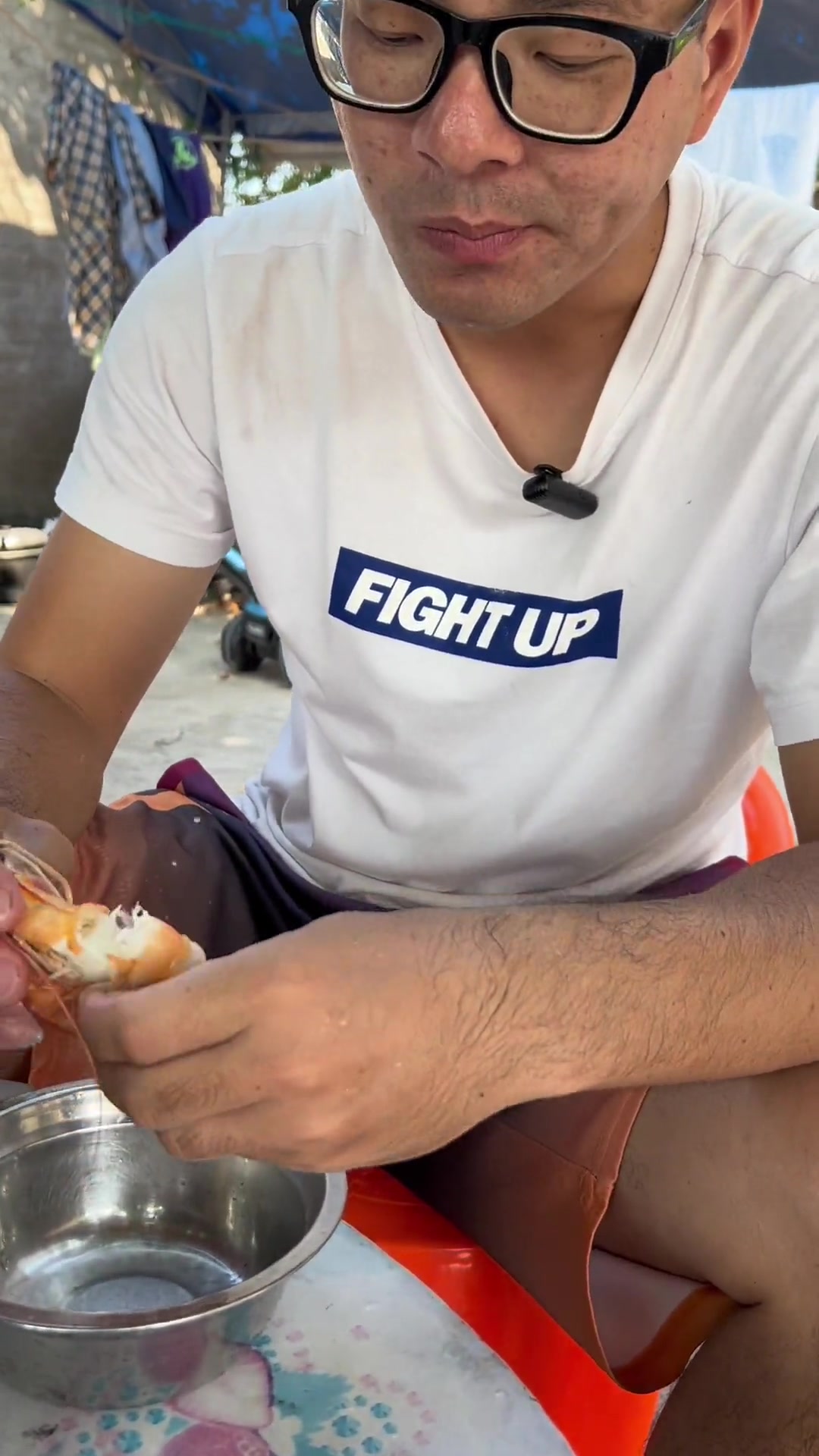 回岛一个星期胖6斤,原汁原味海鲜 南三渔小夫赶海 南三岛 野生海虾