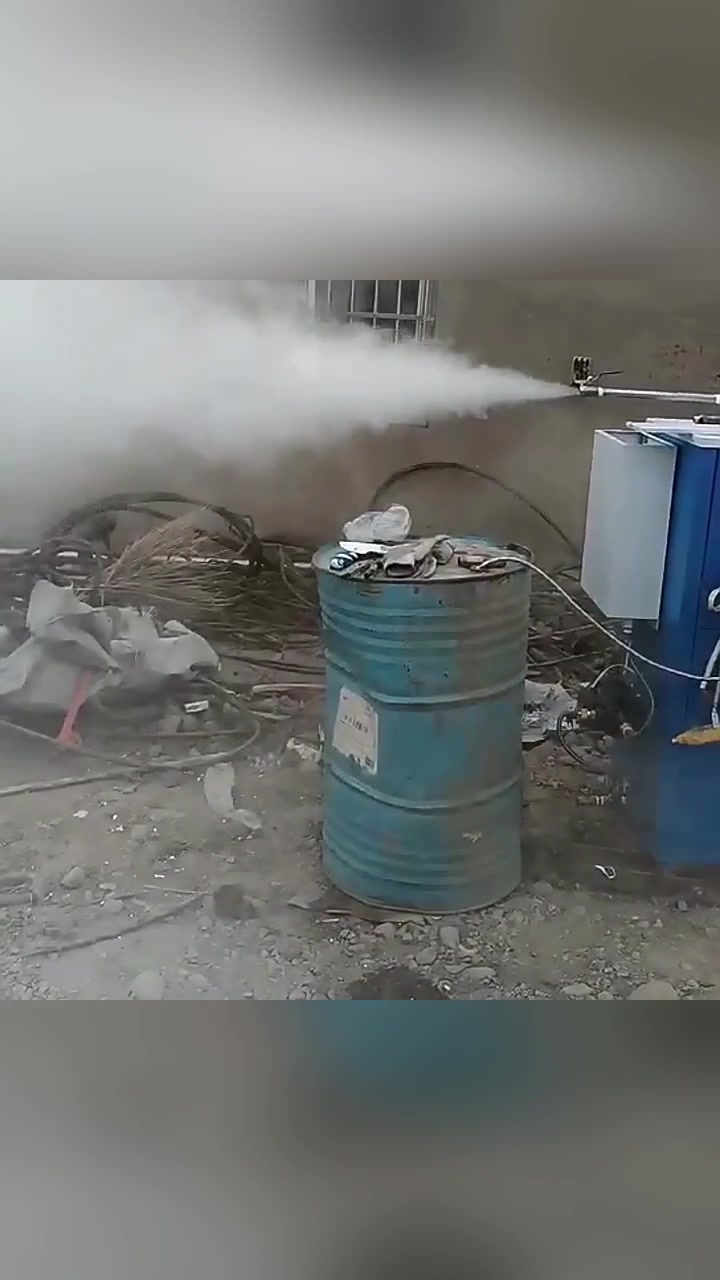 桥梁混凝土养护蒸养机燃油版青岛工地施工展示