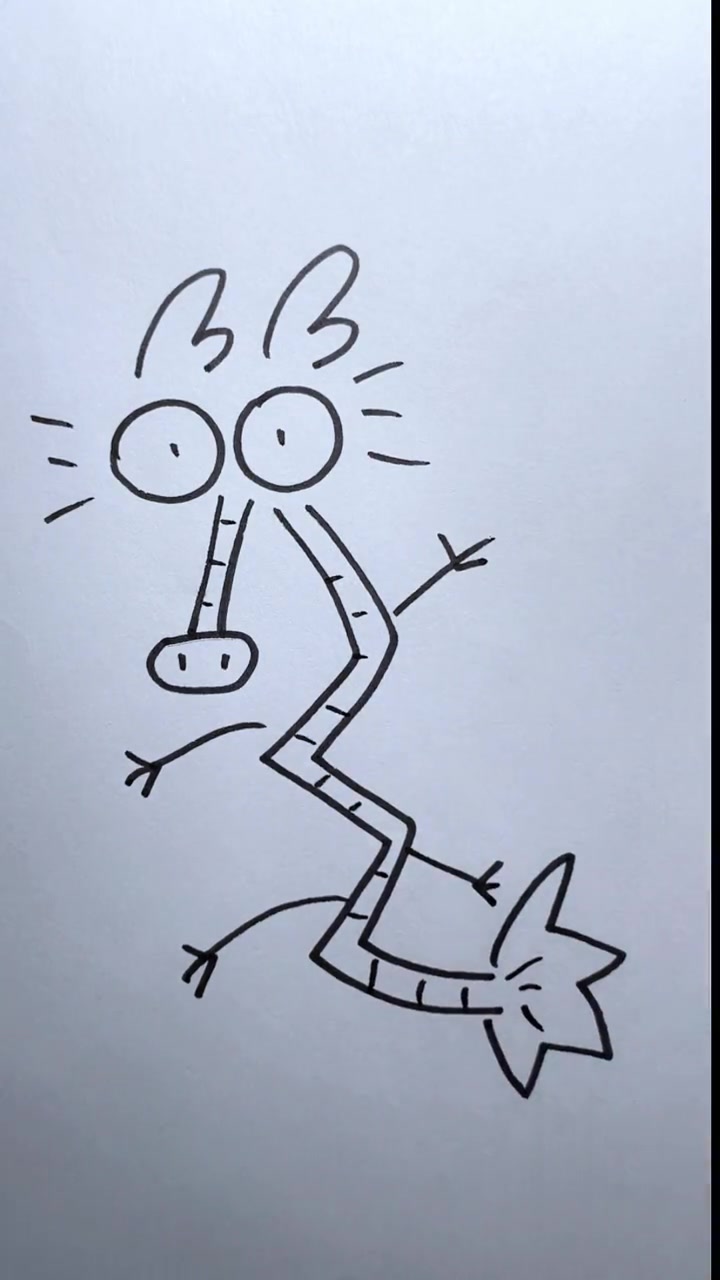 龙年大龙,这样画!创意简笔画 亲子简笔画 一起来画画 创意美术 儿童简笔画教程