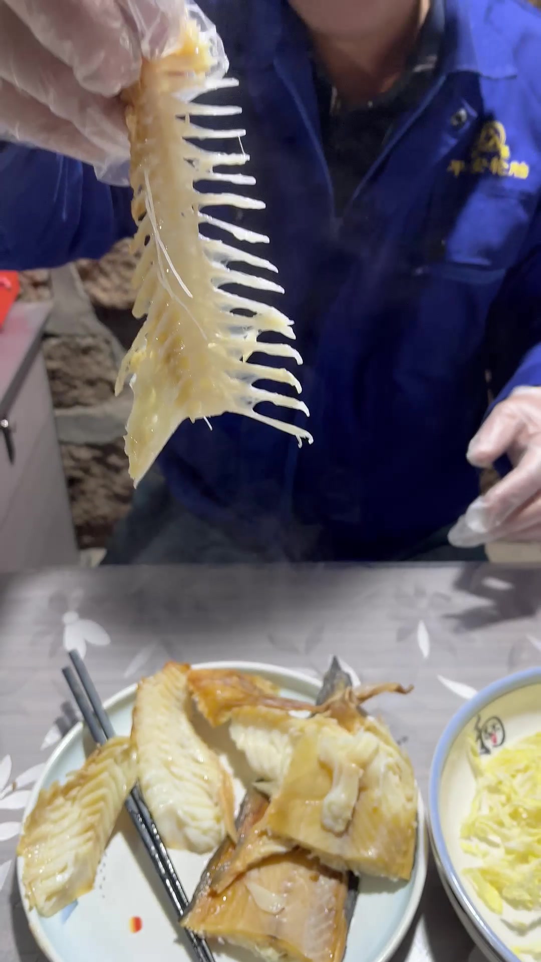 今天做白菜心凉拌先生鱼