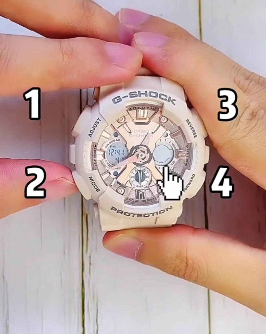 卡西欧手表各按键的功能演示!