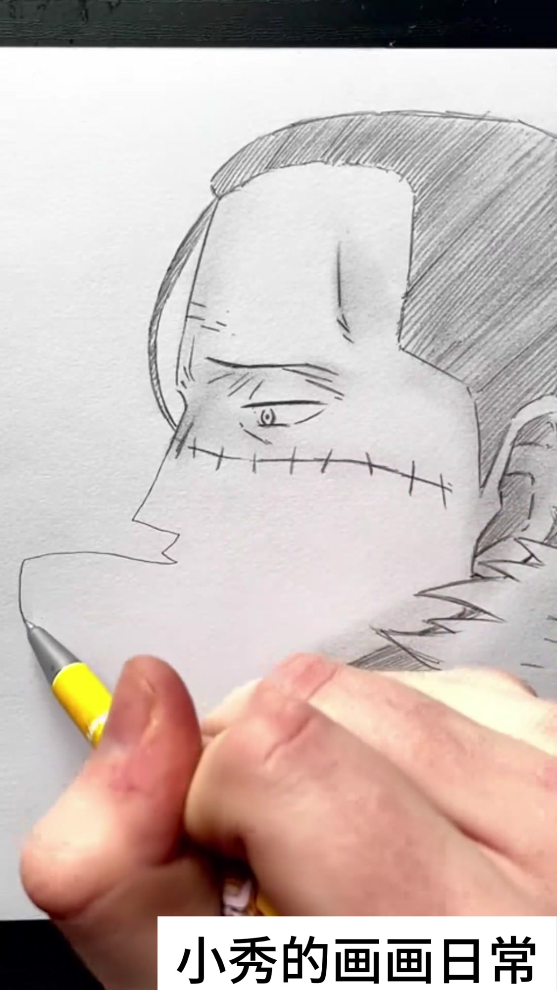 绘画:一体画鳄鱼