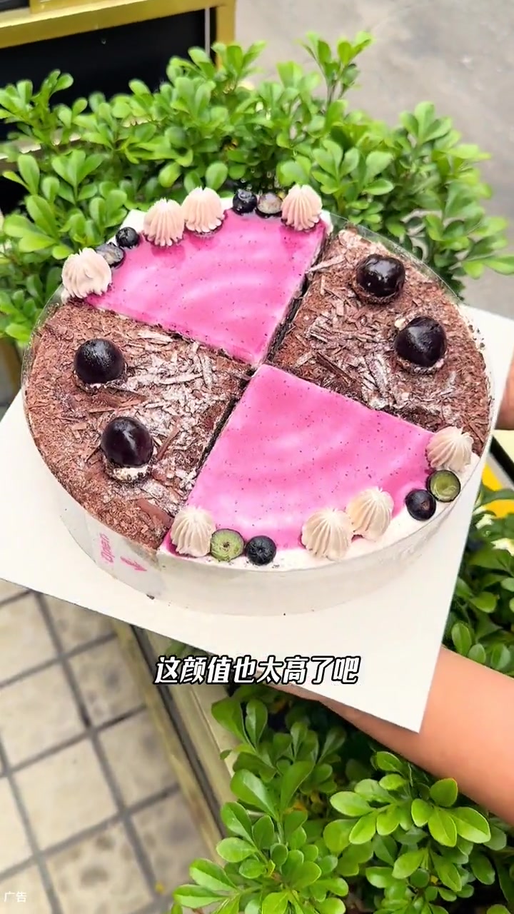 一次性吃到两种口味的霉霉黑森林双拼蛋糕 幸福西饼莓莓黑森林 双拼生日蛋糕 解锁年前聚餐新方