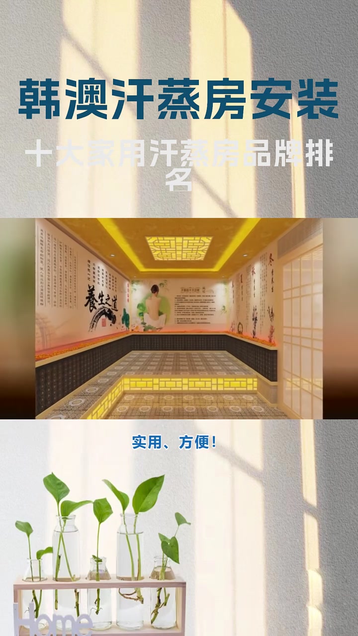 十大家用汗蒸房品牌排名