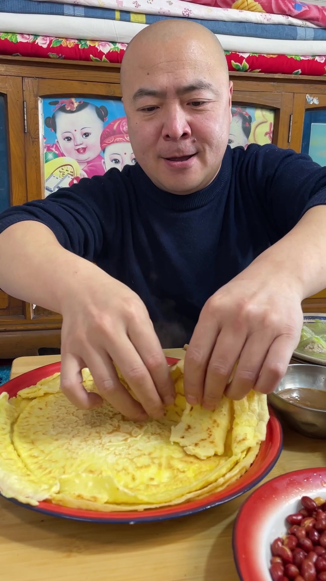 东北萝卜丸子汤 鸡蛋饼