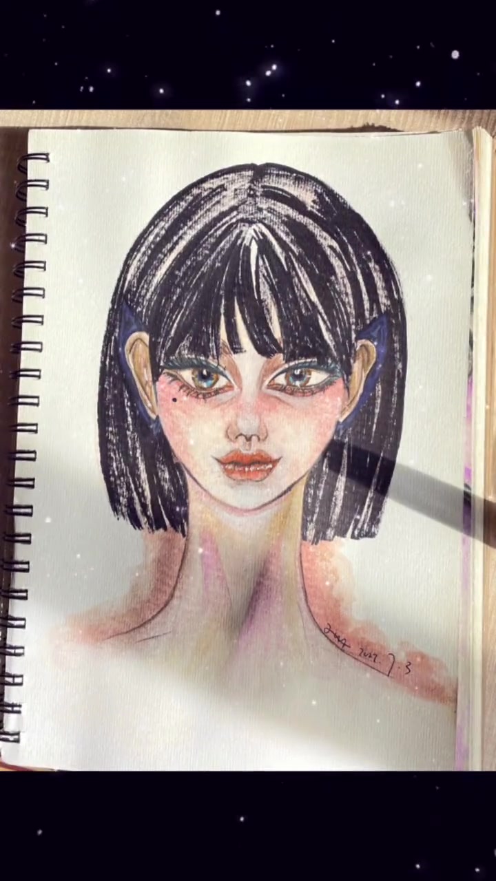 画画 水彩摸鱼自学画画的第好多天 手绘 画画练习打卡