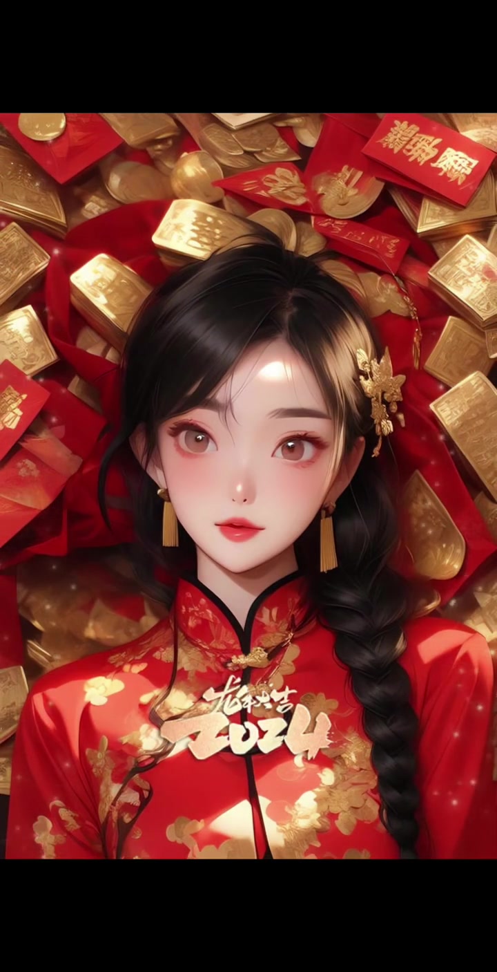 新年招财头像拿去 泼天的富贵终于轮到我了