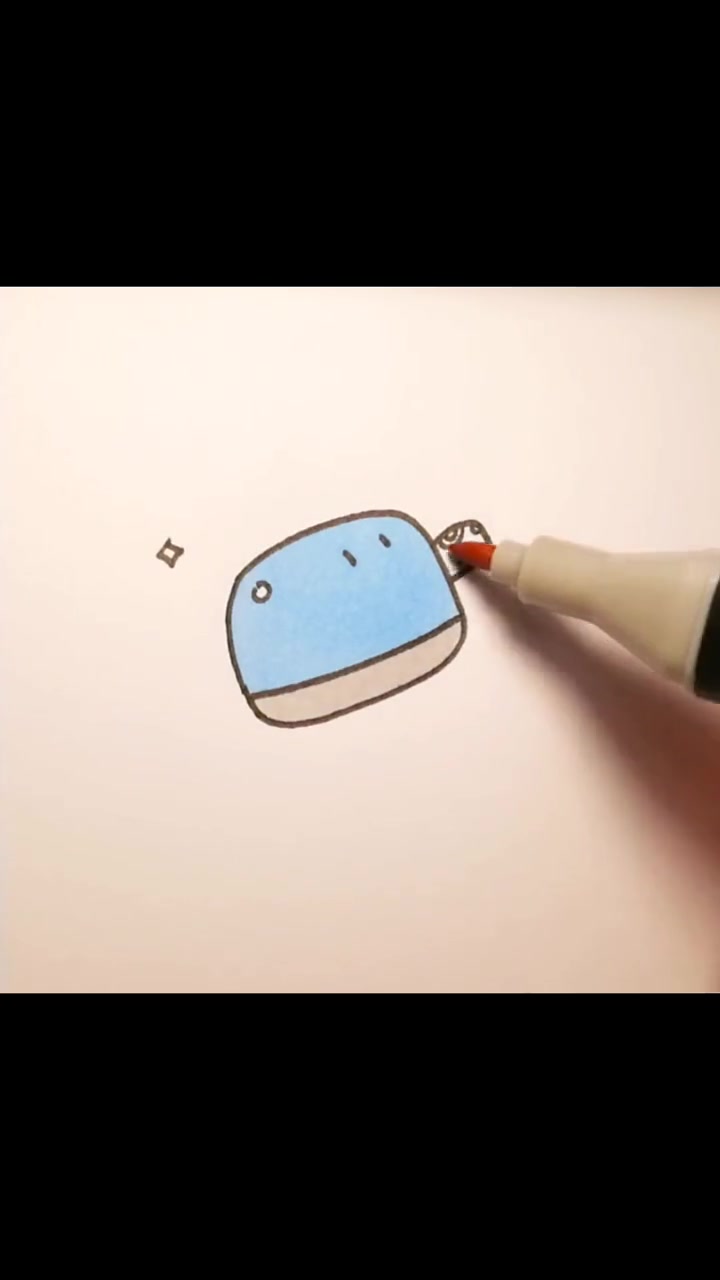 萌画一把大菜刀吧～每天学习一点点 一起学画画 可爱卡通 简笔画 菜刀