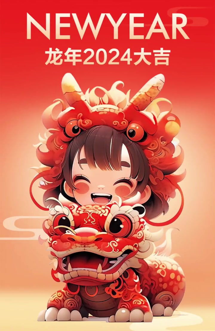 新年礼物全套龙年素材自提 ps 海报设计 素材 新年快乐