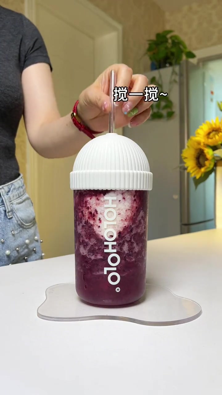 低卡版多肉葡萄,连喝一周都不腻!仙女都在喝什么 榨汁杯 自制饮品