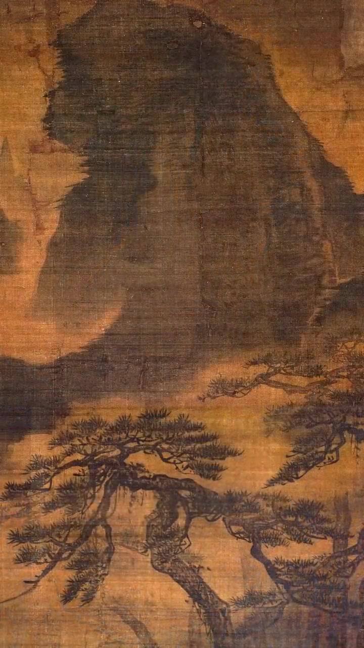 南宋大画家画“一群鹿”,山水景色美,现藏德国 国画 国画艺术 书画
