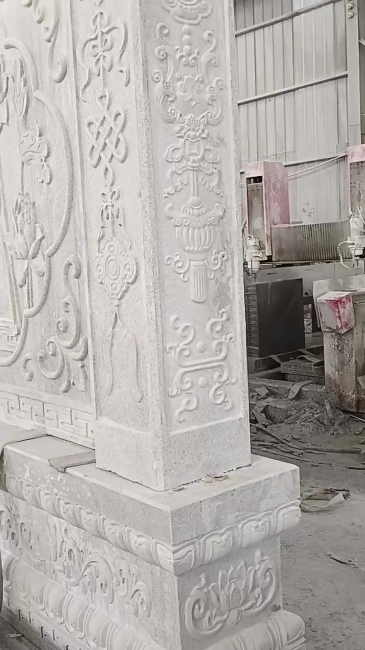 园林景观大理石鱼肚白,简单又直观