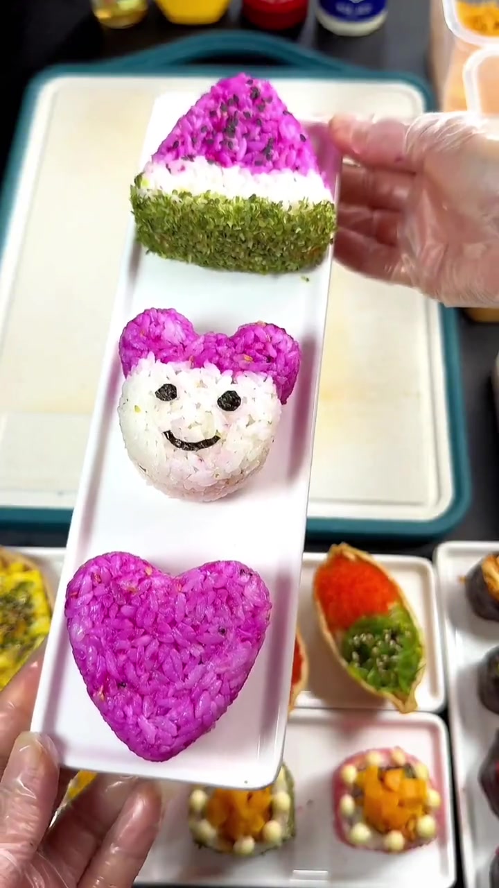 简单又好看,又美味的卡通饭团!小朋友一看就会爱上,解决孩子不爱吃饭的问题 寿司 饭团 大人
