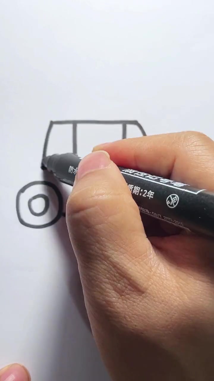 第342集|小汽车这样画,学不会你打我!创意简笔画 亲子简笔画 一起来画画 创意美术 儿童