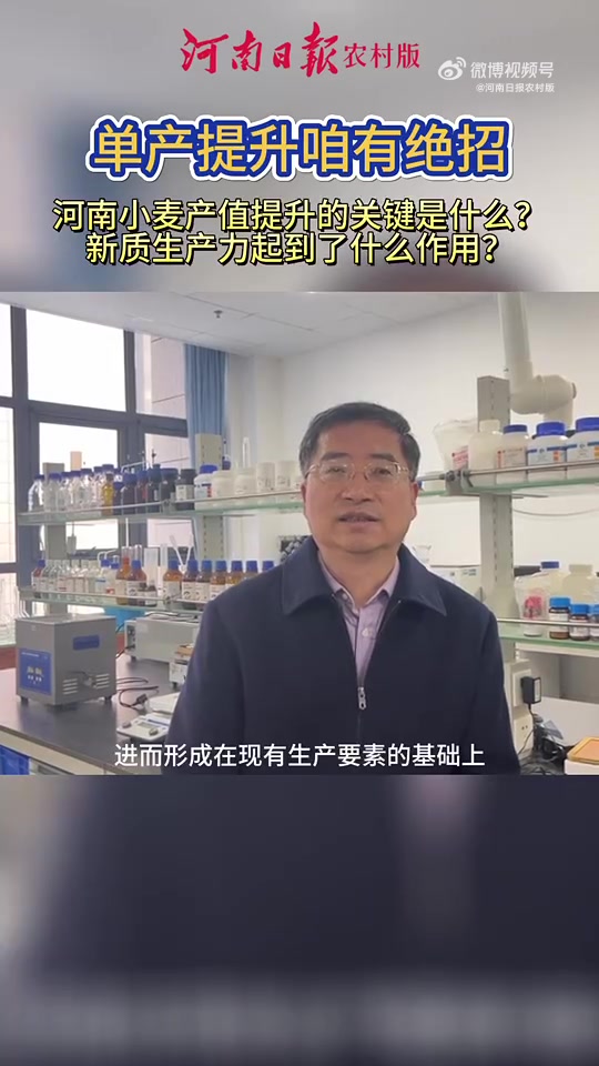 「单产提升咱有绝招|专家面对面小麦篇:小麦单产提升的关键因素有哪些?新质生产力起到了什么作