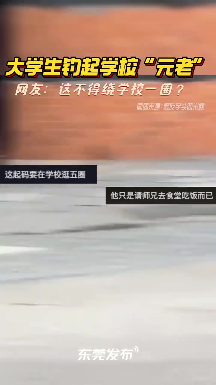 大学生钓起学校“元老” 网友:能把学长送来我宿舍吗?搞笑 钓鱼佬 钓鱼 校园生活