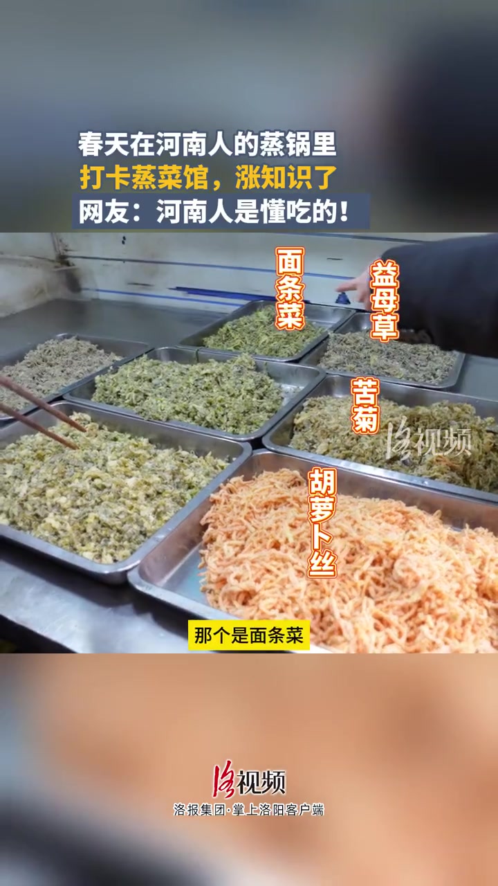 河南的春天国风满满「吃不完,吃不完了!」不仅河南的春天很美,河南同样把蒸菜也吃到了极致!这
