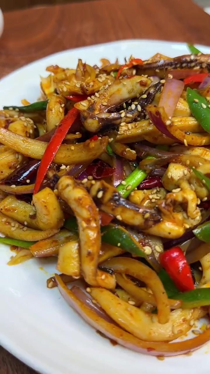 香辣鱿鱼专用酱,配方和做法分享给大家 香辣鱿鱼 香辣酱 餐饮人 餐饮创业 复合调味料