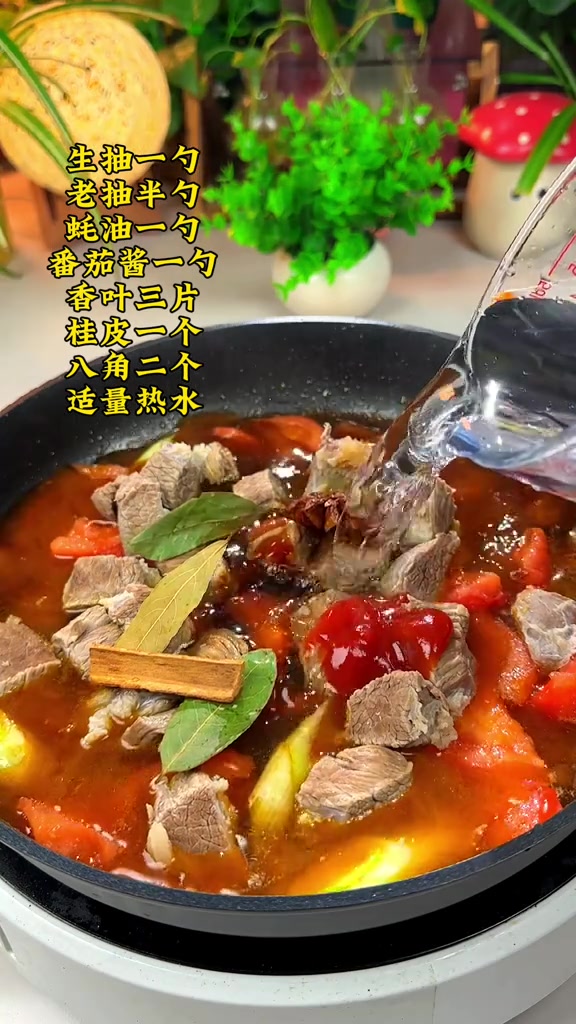番茄土豆炖牛腩,牛肉软烂入味～汤汁浓郁酸甜开胃,好吃到舔盘!番茄土豆炖牛腩 番茄牛腩 土豆