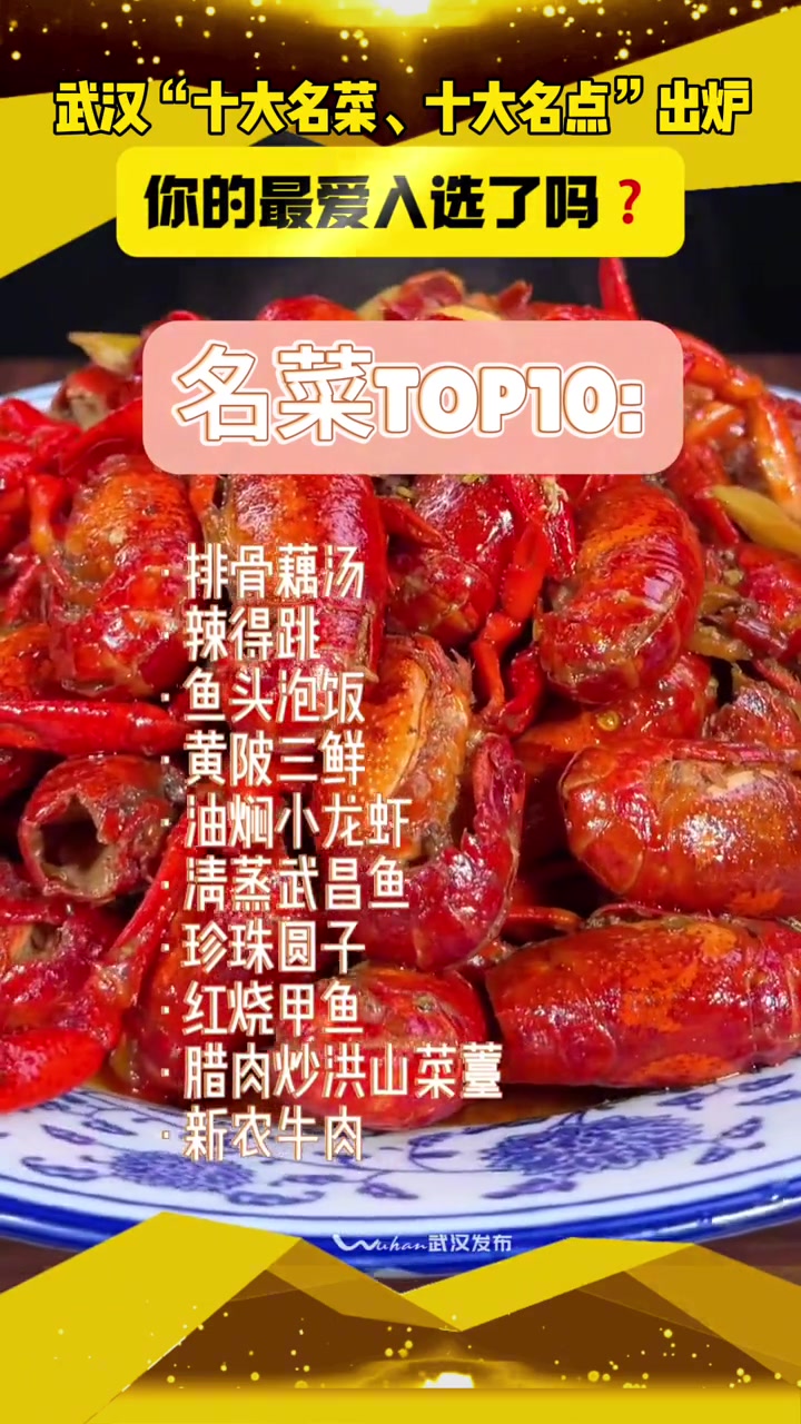 小布分享「武汉十大名菜出炉 武汉“十大名菜、十大名点”30强出炉」武汉“十大名菜、十大名点