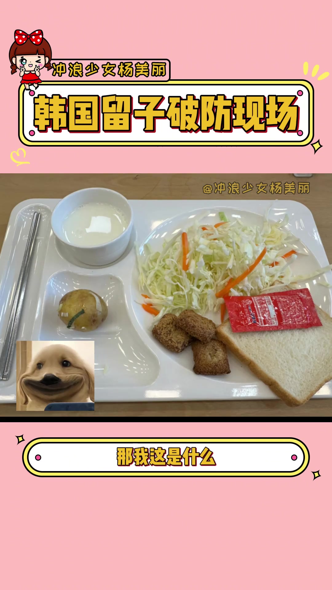 没有对比就没有伤害啊 韩餐 韩国留学生 韩国食堂 大学食堂