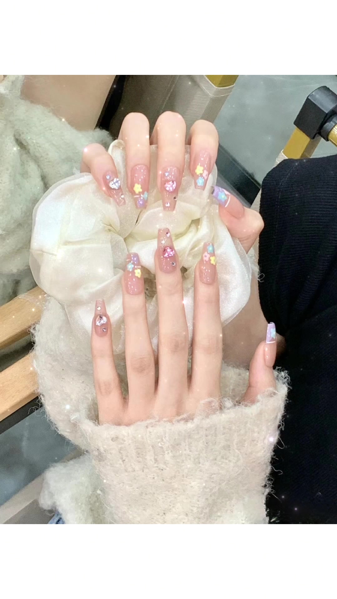 【森系美甲日记22】百看不厌的手绘花