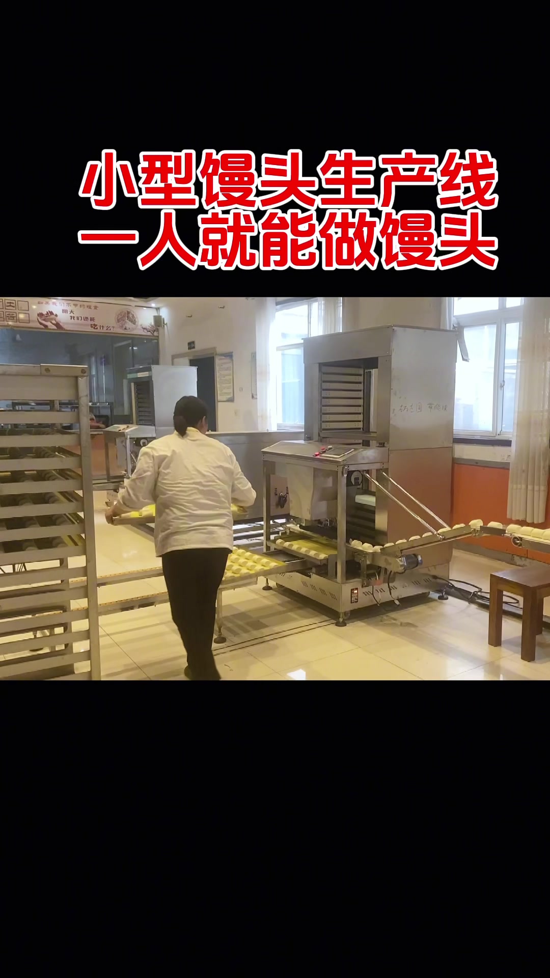 做馒头新趋势,小型#馒头生产线 ,从面粉到馒头不用人#馒头机 #