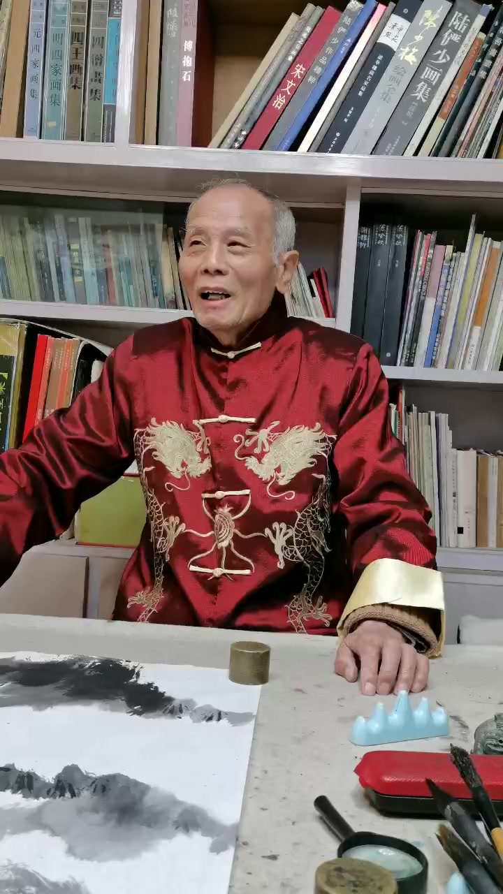 吕登洪,吴昌硕第4代掌门人,大红袍画家