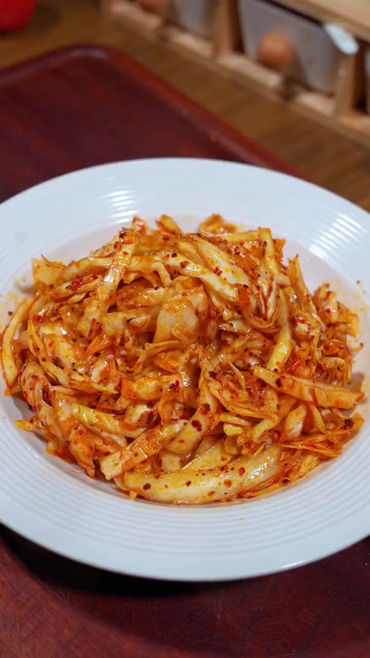 你们都爱吃臭豆腐里面的泡菜吗?酸酸甜甜特开胃 美食 美食教程 臭豆腐泡菜 泡菜 下饭菜