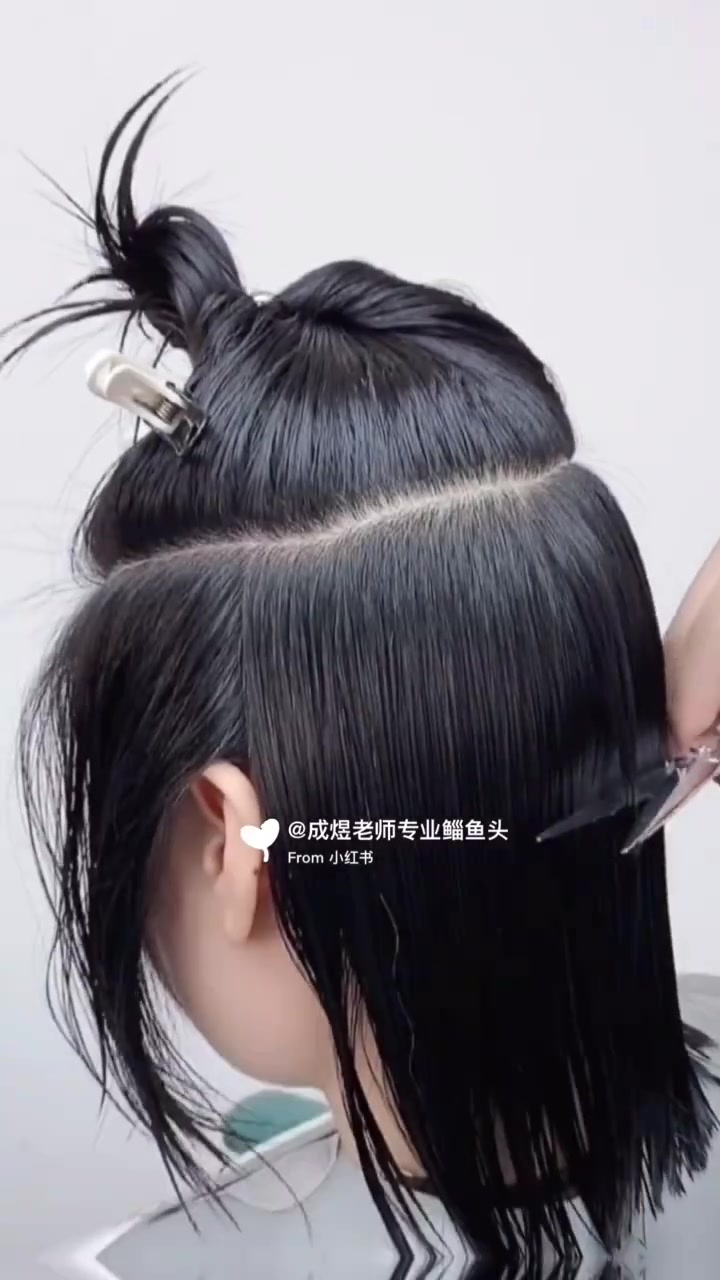 学生党发型推荐圆脸方脸都可以的狼尾鲻鱼头