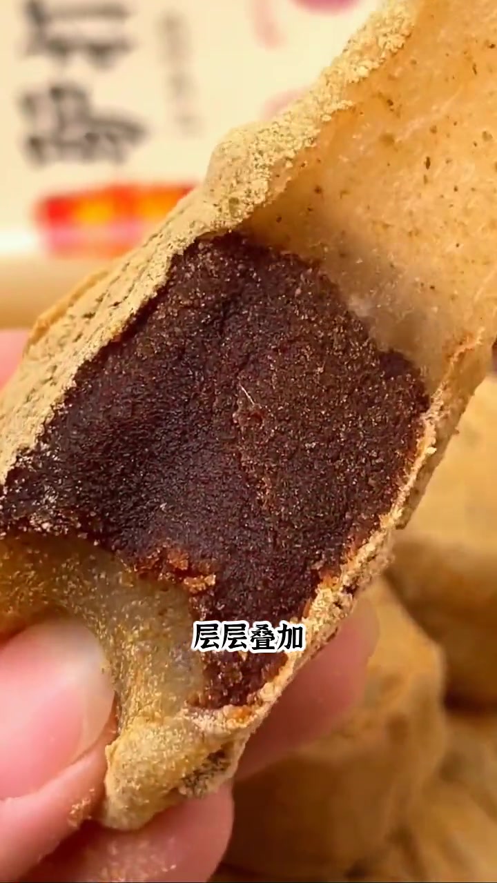款豆面卷糯米糍粑多重口感,层层叠加,,真的是太好吃了