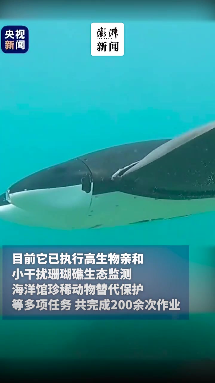 仿生潜水器成功伪装魔鬼鱼