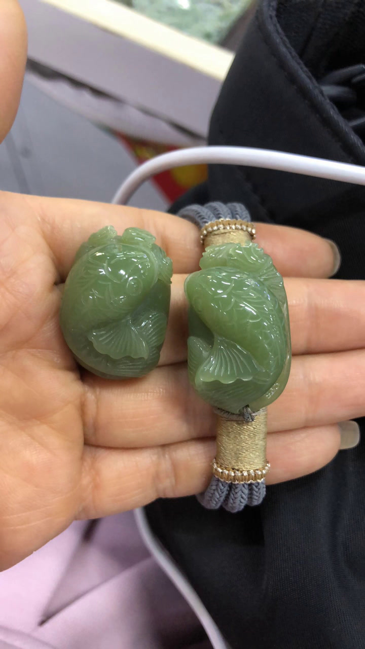 析木绿手牌小鱼牌子