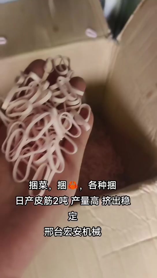 TPE捆菜皮筋挤出机