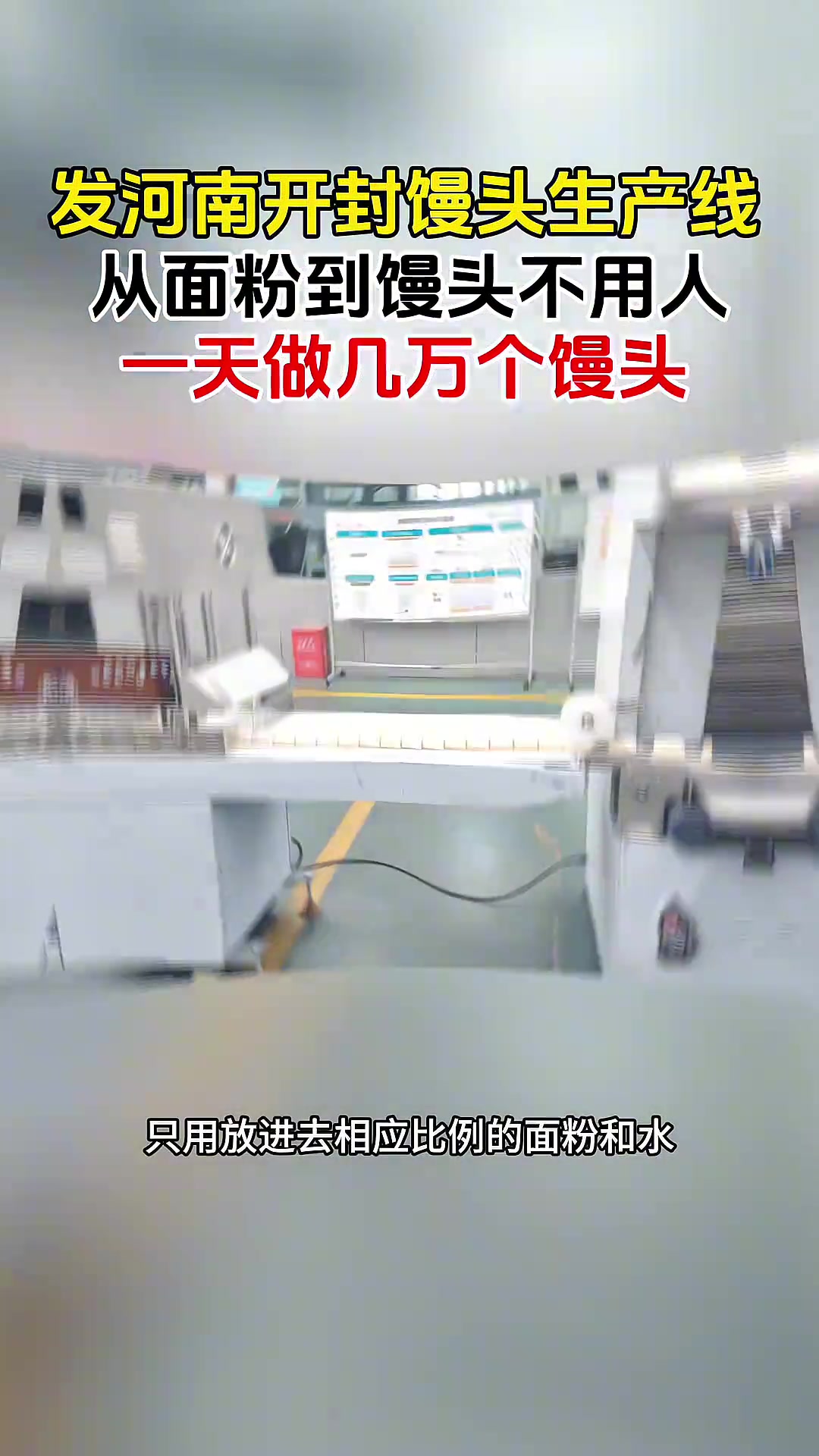 发往河南开封的馒头机生产线,自动和面压面成型摆盘