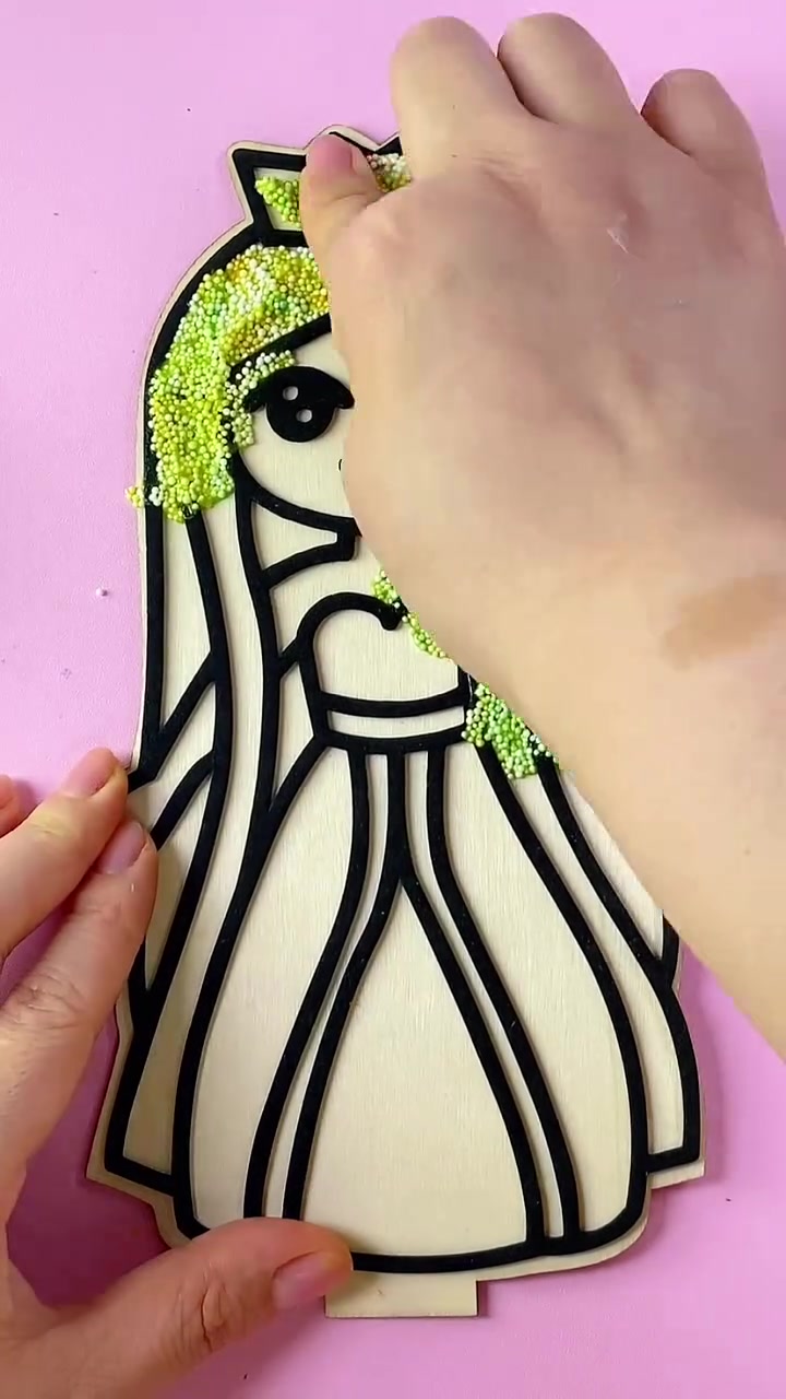 儿童雪花泥木版画DIY 叶罗丽艾莎公主珍珠泥女孩玩具