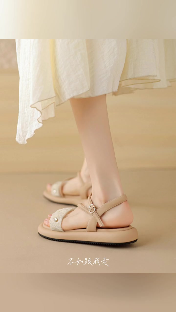 网纱包裹好梦幻 温柔风 轻便舒适不累脚 夏季凉鞋 女鞋