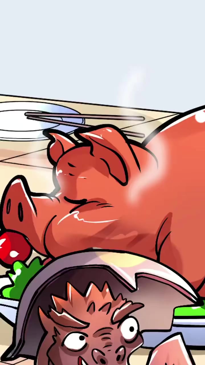 猪肉pork～助记～破壳  巧记单词 英语学习 快速记忆 看动画学英语 傻瓜英语