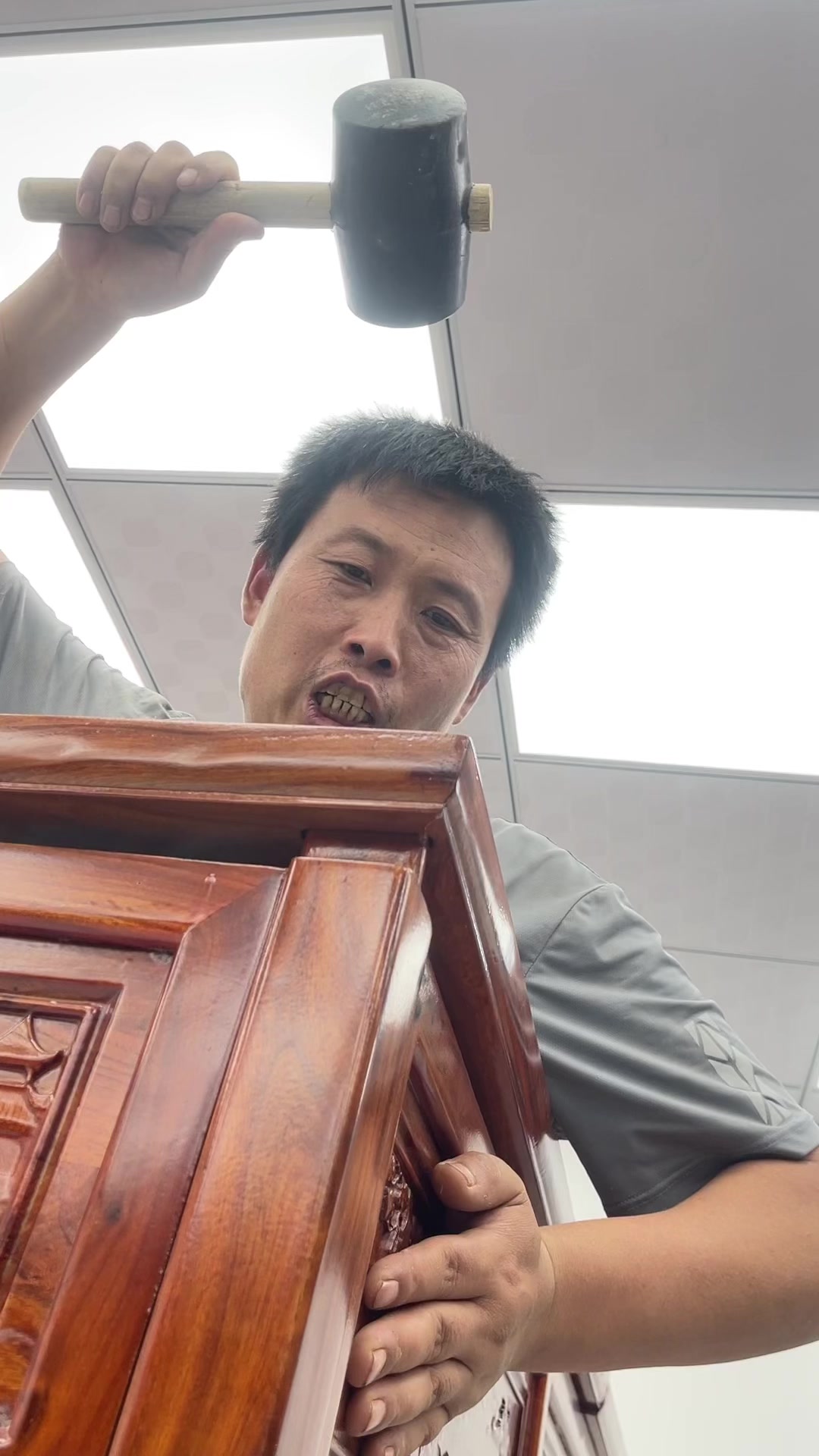 老榆木家具实木家具架子床