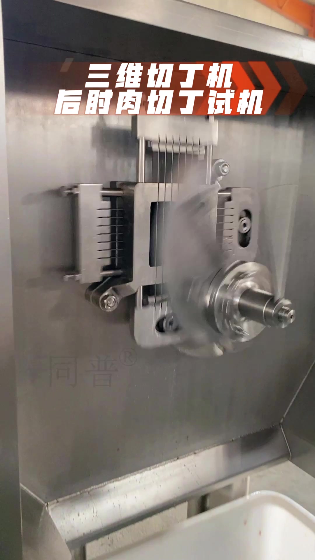 三维切丁机,后肘肉切丁大小方正,尺寸精准