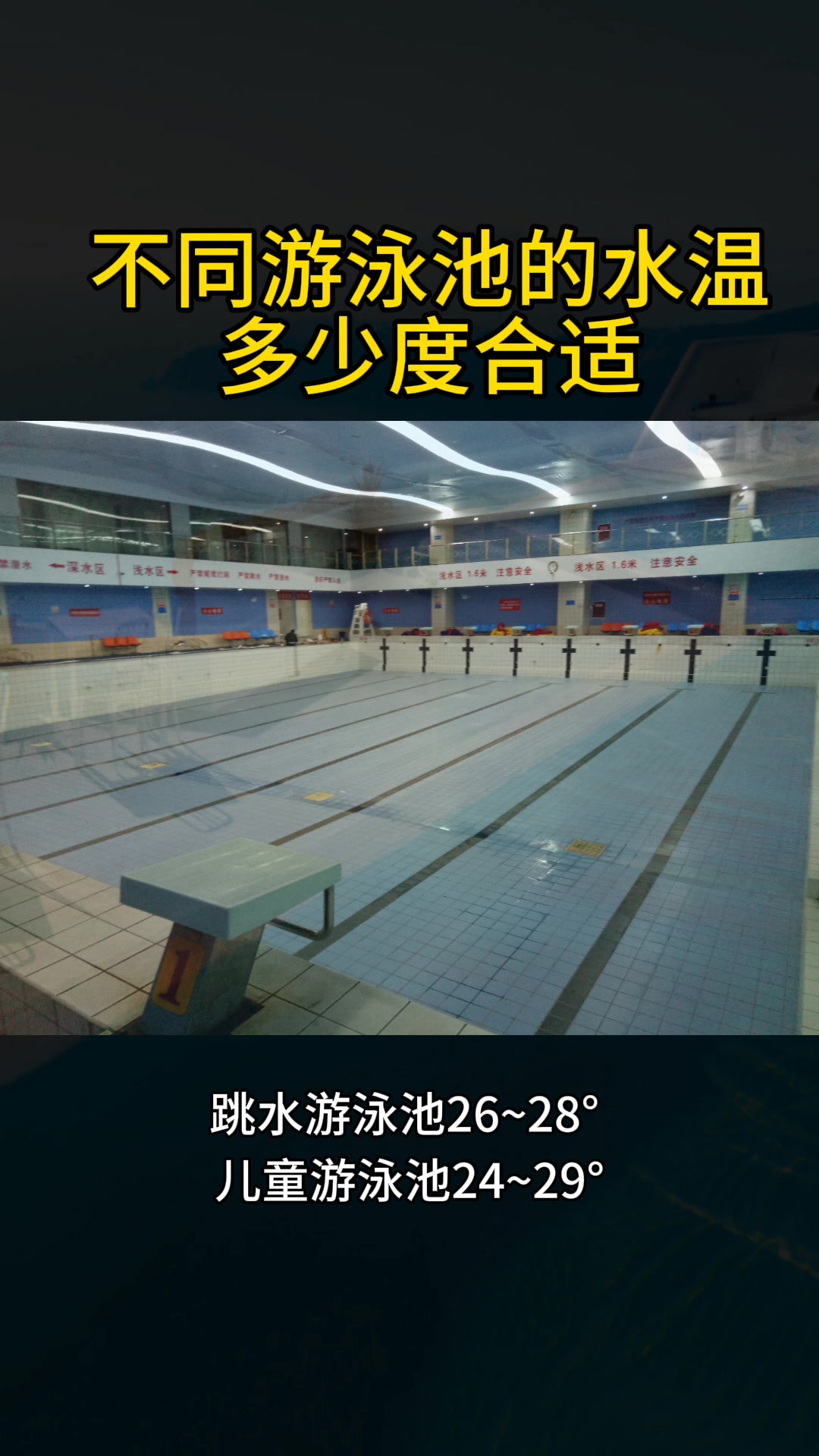 不同游泳池的温度多少度合适